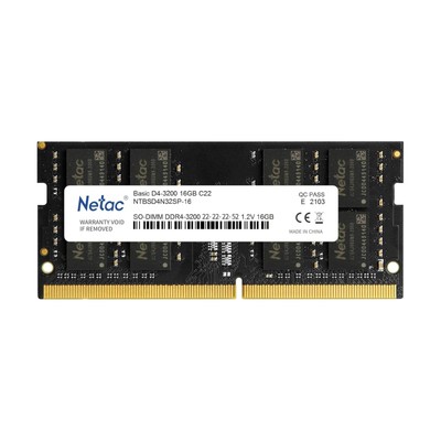 Netac 16GB DDR4 Speichermodul 3200 MHz SODIMM