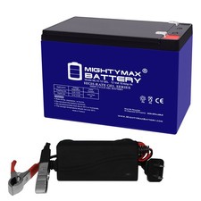 Mighty Max 12V 10AH GEL F2 Battery Replaces iZip i-400 Scooter 12V Charger