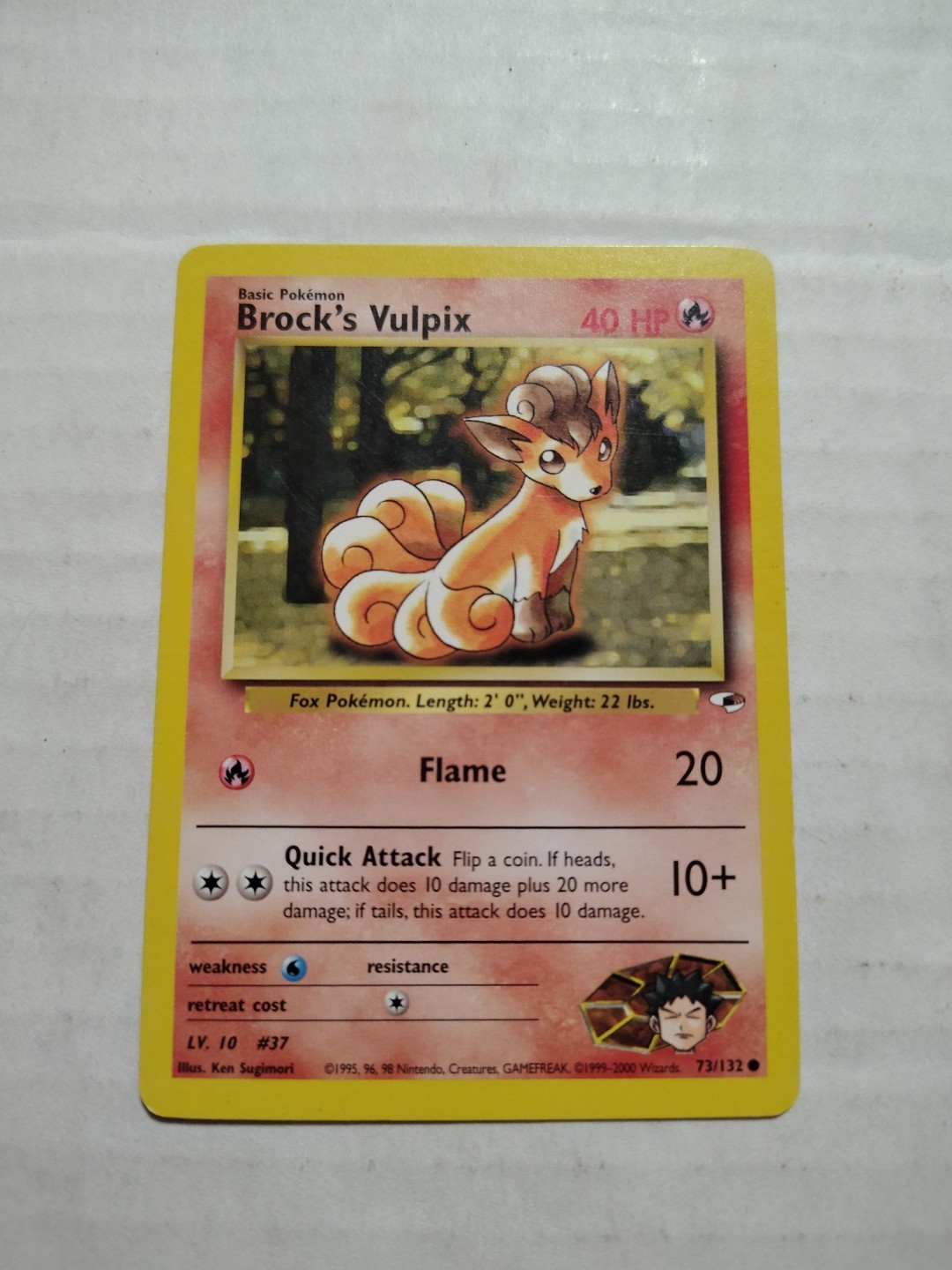 Brock's Vulpix 73/132 - Common - Pokemon TCG - Gym Heroes - WOTC