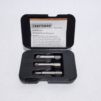 #ad Craftsman Screw Out Damaged Screw Removers 52154 NOS $13.99