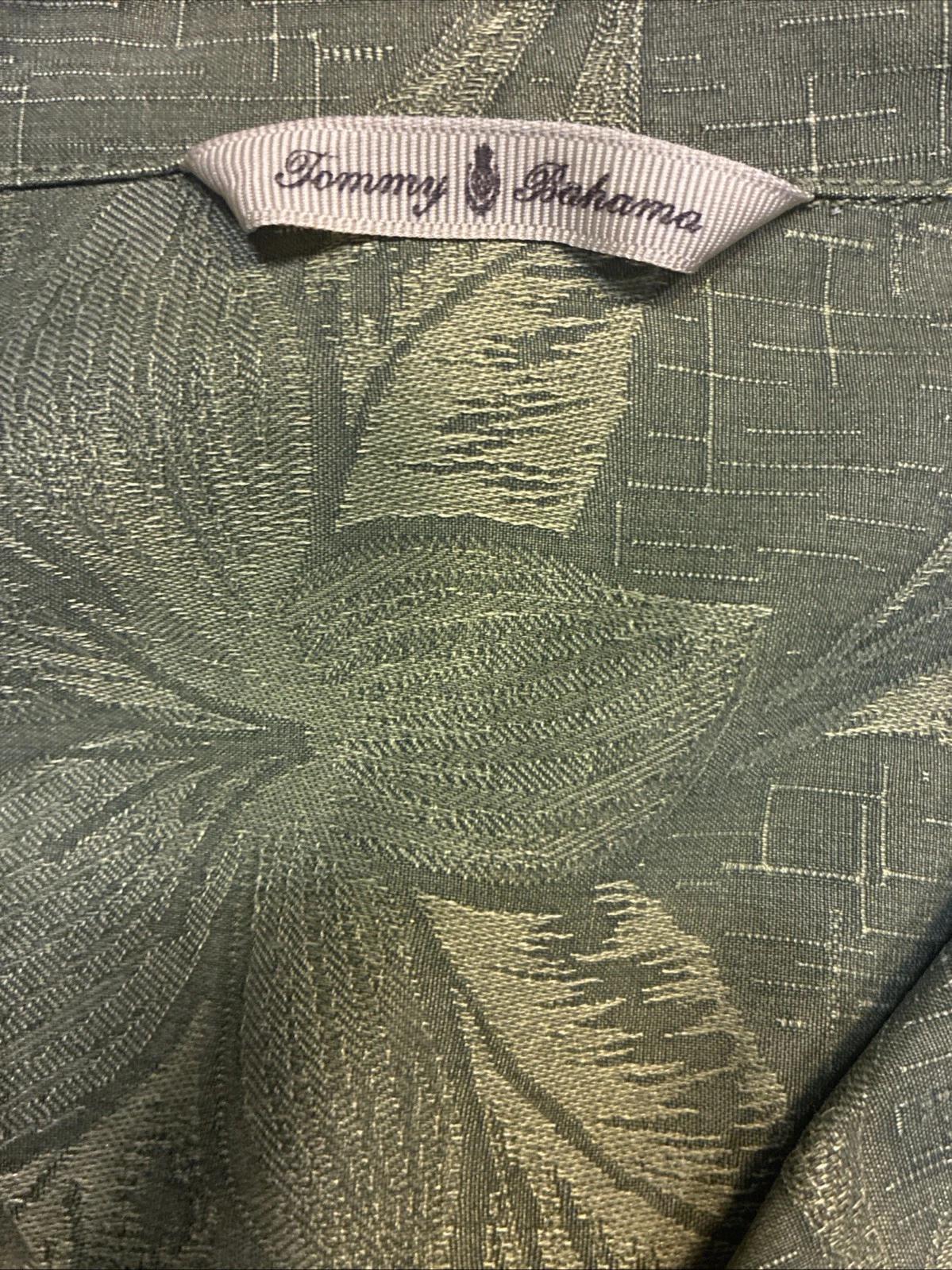 Tommy Bahama Green Floral Short Sleeve Shirt