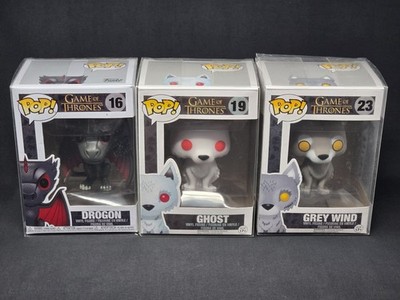 Funko POP! Game of Thrones Edition Three 16 Dragon 19 Ghost 23 Grey Wind NEW GOT
