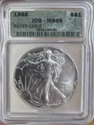 1988 American Silver Eagle ICG MS69
