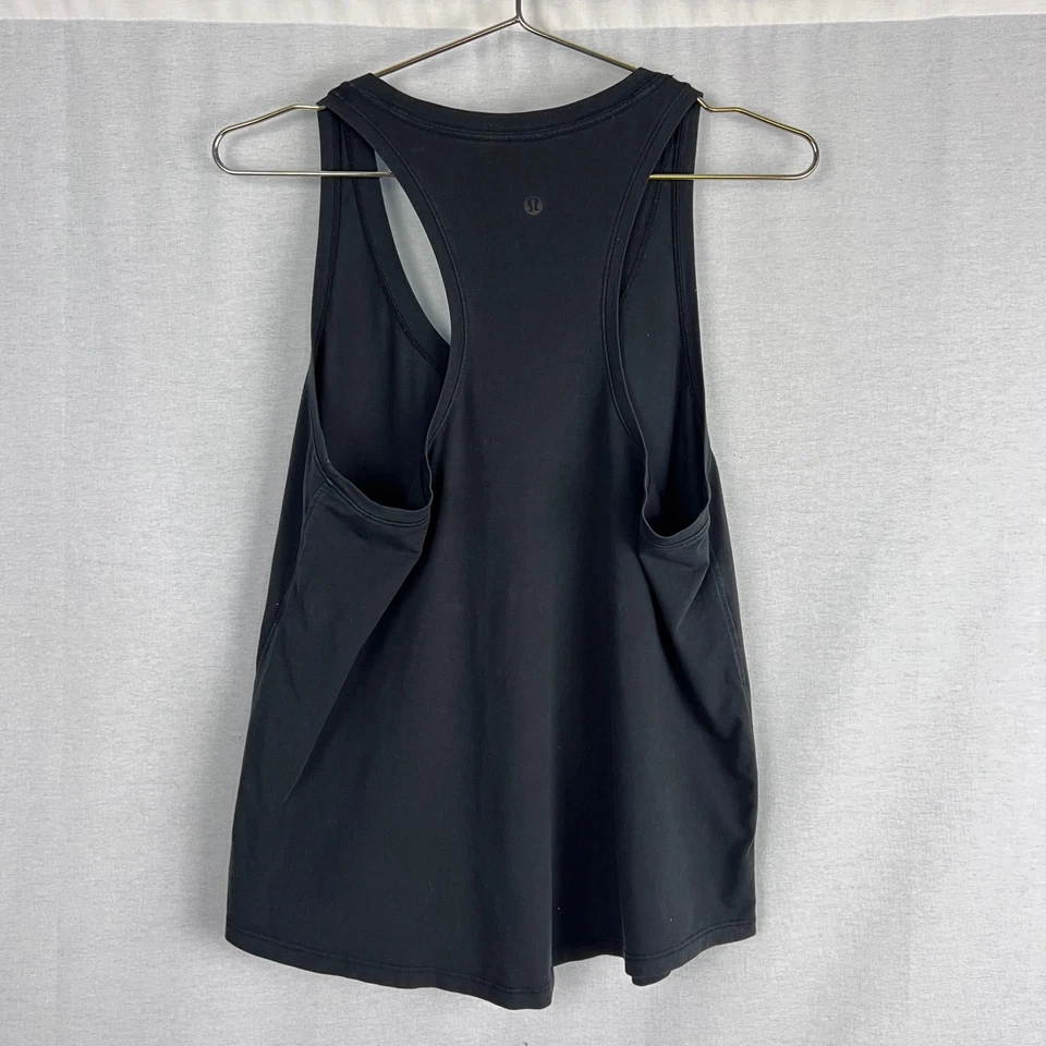 Camiseta sin mangas Lululemon Love para mujer negra algodón Pima yoga entrenamiento atlético correr Foto 3 de 4