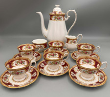 Royal Albert England Lady Hamilton 15 teiliges Kaffeeservice