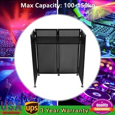 DJ Event Facade Scrim Metal Frame Booth Portable Bag 20" x 40" Flat Table Top