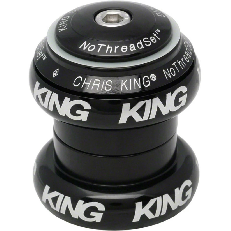 Chris King No ThreadSet Negrita 1-1/8" Auriculares Bicicleta Sin Roscas Negro Nuevo Foto 3 de 4