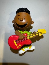Franklin With Guitar Peanuts Gang Just Play Vintage 3” PVC Figure Charlie Brown