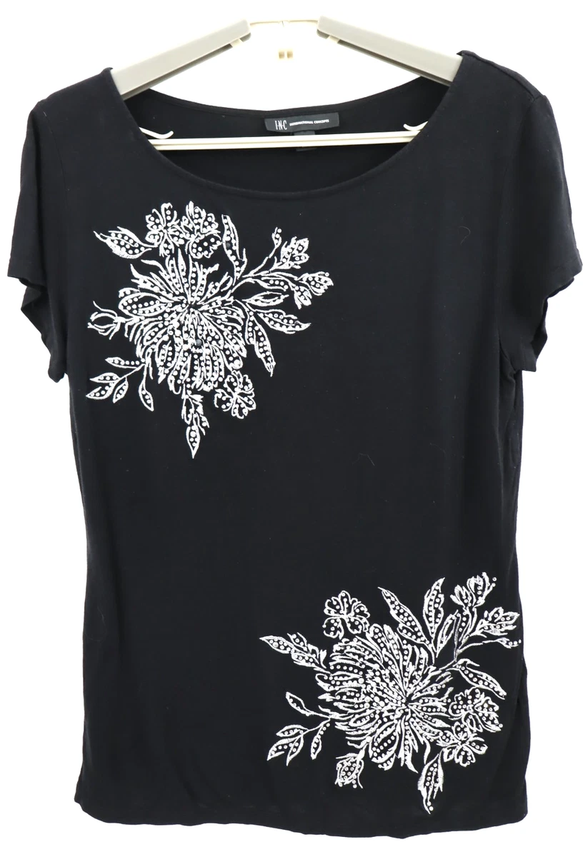 INC International Concepts INC Plus Size Puff-Shoulder V-Neck Tunic