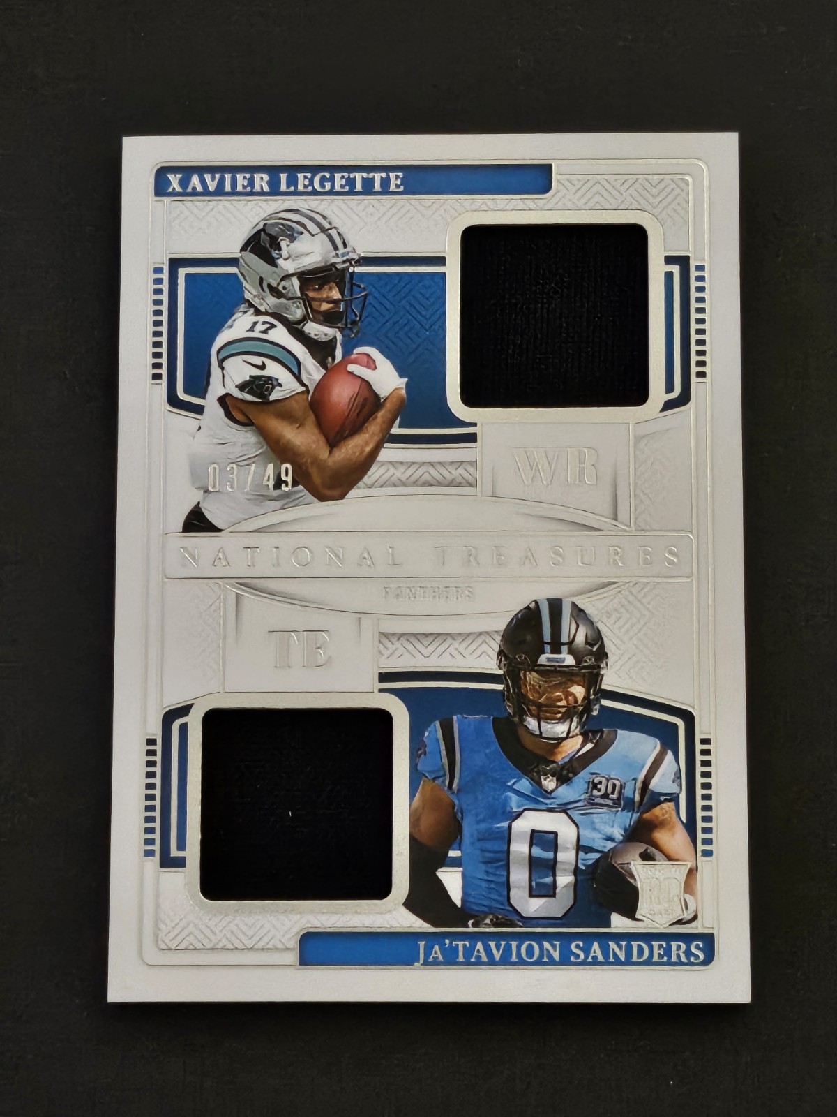 2024 National Treasures Dual Rookie Patch /49 Xavier Legette Ja'Tavion Sanders