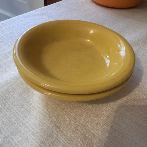 Fiestaware Yellow Berry Bowls Set of 2 Homer Laughlin Vintage Fiesta