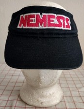 Nemesis Visor Cap Hat Black Youth Adjustable Embroidered Augusta Sportswear
