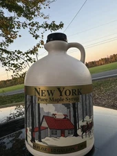 Half Gallon of 100% Pure Premium New York Maple Syrup, Free Shipping!
