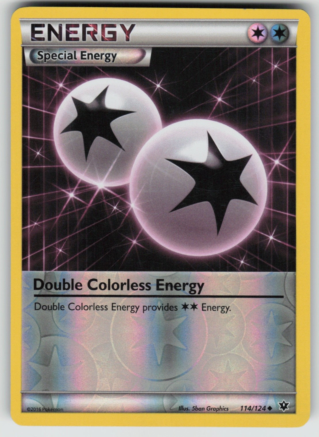 Double Colorless Energy Uncommon XY - Fates Collide 114/124 NM