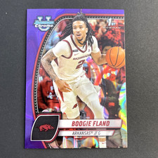 Boogie Fland 2024-25 Bowman Chrome University Purple Lava Refractor Card #11
