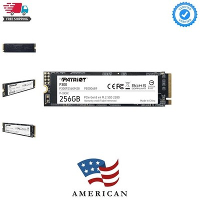 Patriot P300 M.2 PCIe Gen 3 x4 256GB Low-Power Consumption SSD