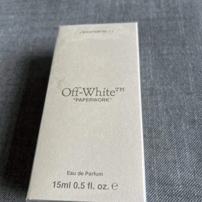 OFF-WHITE Off White Paperwork Solution No.1 15ml Purfume Eau De Parfum Unisex 2021