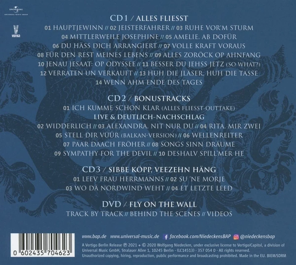 Niedeckens BAP Alles fliesst - Geburtstagsedition (Ltd. Deluxe) (CD) - Image 3 of 3