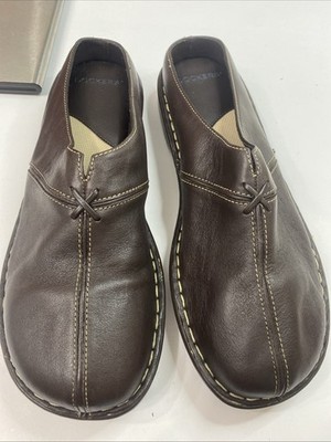 Dockers Mules Slip On Brown Leather Comfort Women's Shoes 11M