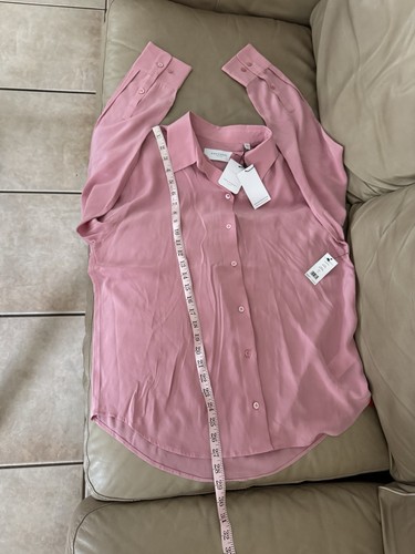 EQUIPMENT Leona Silk Shirt In Pink Wild Rose. Size L. MSRP $250 - Bild 17 von 18