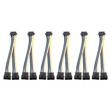 ARGB Splitter Cable, 6 Pcs Fan RGB Extension Power Cord with 6Pin Splitter Cable