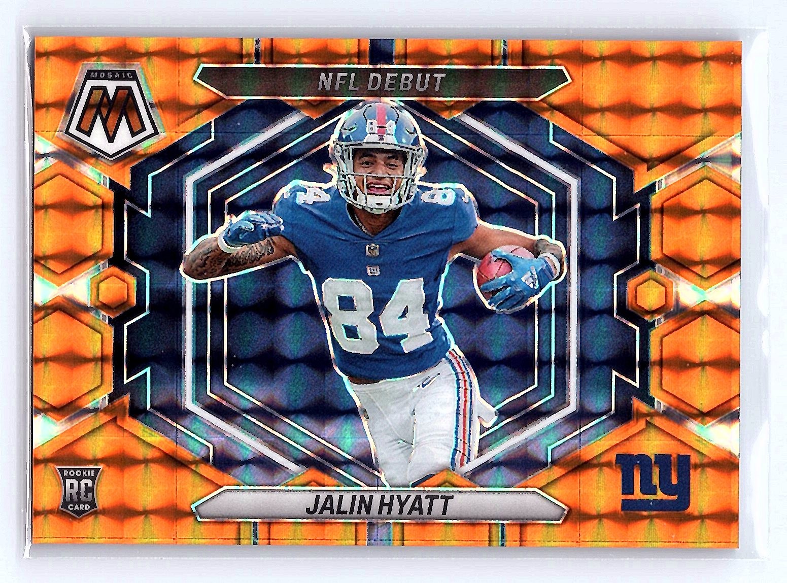Jalin Hyatt 2023 Panini Mosaic #ND-17 Orange Mosaic Rookie #/199