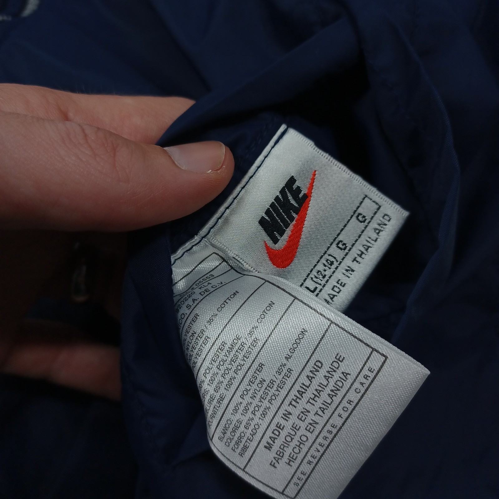 SACAI X NIKE Giacca Nike donna grande blu arancione bianco reversibile full zip vintage retrò