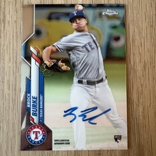 2020 Topps Chrome #RA-BBU Brock Burke Rookie Autographs Refractor #/499