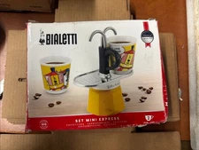 BIALETTI SET MINI EXPRESS  Moka Set includes Coffee Maker 2-Cup (2.8 Oz)