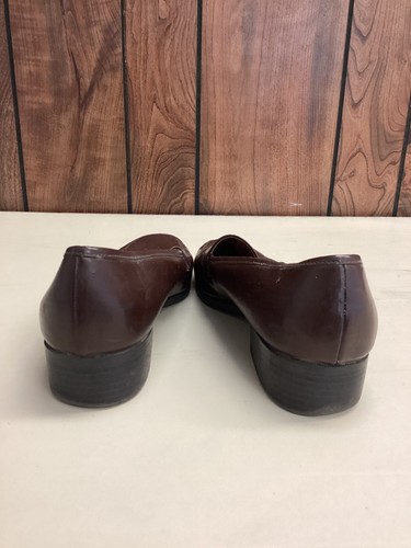 Fanfares braun Leder niedriger Absatz Slipper Halbschuh Schuh Damen 10 - Bild 4 von 9