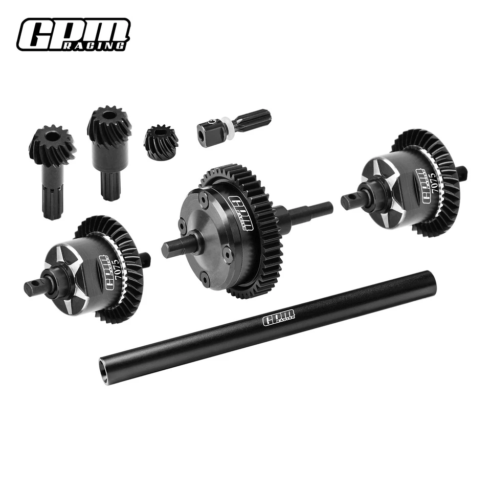 GPM Acero al Carbono + 7075Aluminio Delantero, Central y Trasero Completo Diffs Mini Maxx Mini XRT Foto 2 de 4