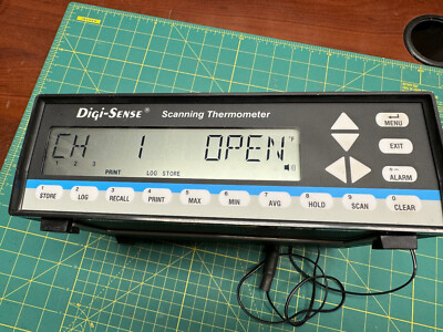 Digi-Sense 12 Channel Thermocouple Scanner, Model 92000-00, USED WORKING