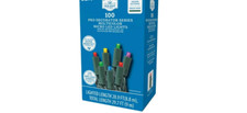 Serie Pro Decorator Multi LED Micro Holiday Cadena Luces, 29,7 pies, Cable Verde