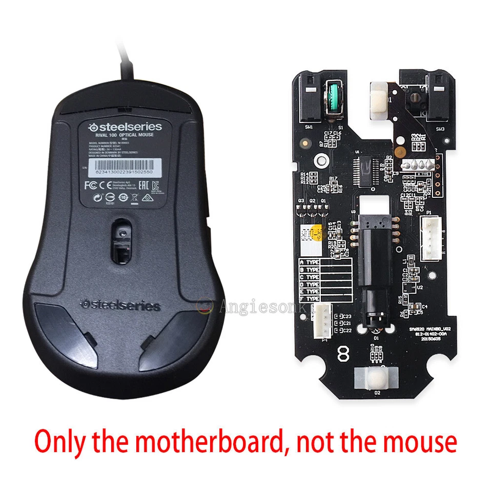 NEW100 Mouse Motherboard Replacement Parts Components for Steelseries Rival - Image 2 of 4