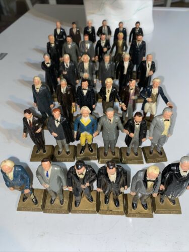Marx President Figures - Vintage 1960's Toys - Complete Set 36 Pieces - Picture 1 of 5