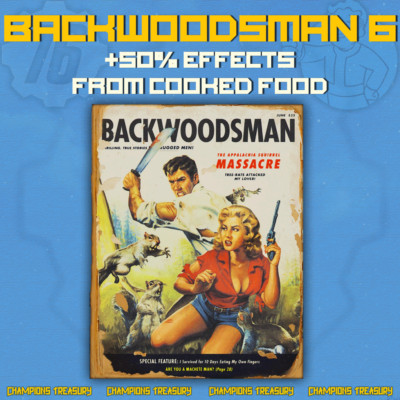 FALLOUT 76 PC BACKWOODSMAN 6 x500 Magazine Boost XP Intelligence Carnivore BW6
