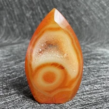 Natural Stone Colorful Red Agate Geode Tower Polished Quartz Crystal Healing