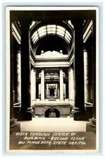 Minnesota State Capitol Second Floor Vista Postcard Vintage Antique