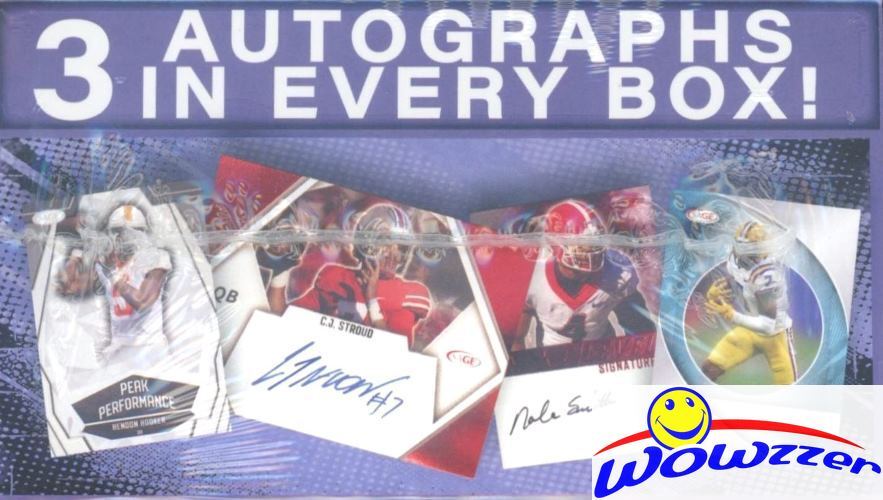 2023 Sage Football LOW EXCLUSIVE Factory Sealed Blaster Box-3 AUTO+50 ROOKIES+
