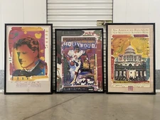 🔥 Vintage Modern Abstract SIGNED Peter MAX Lithograph Posters Lot (3), 1993