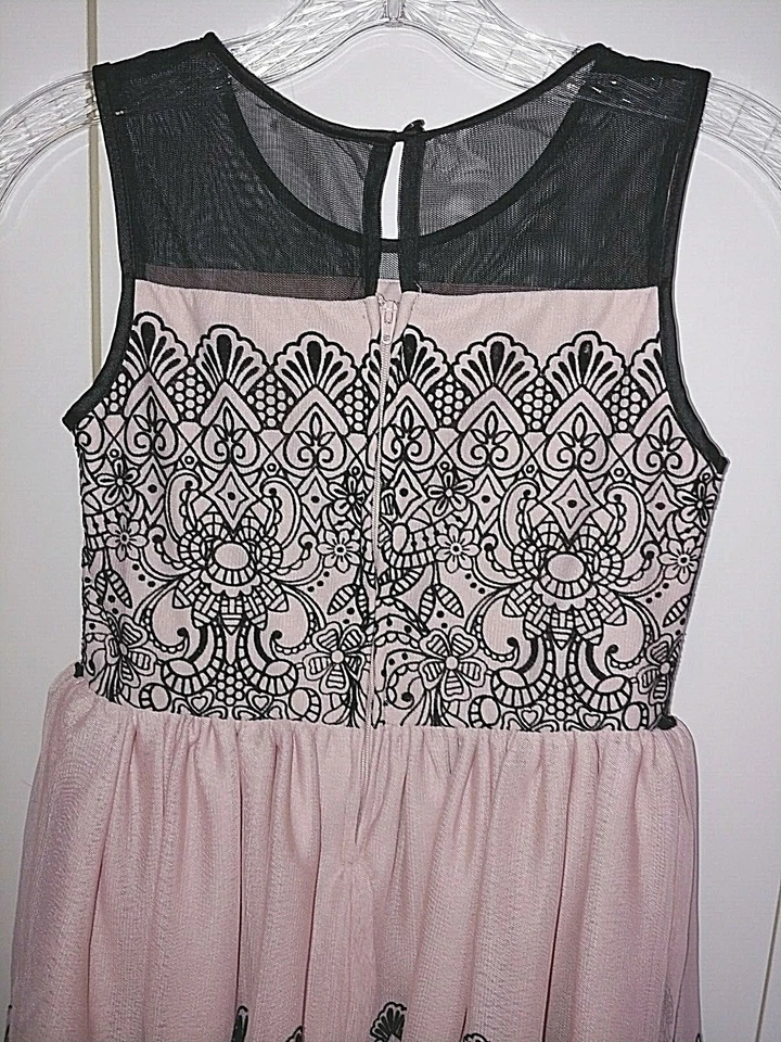 LUGAR NIÑAS PRECIOSO VESTIDO DE FIESTA/CONCURSO SIN MANGAS-FALDA DE 3 CAPAS-10-USADO 1-LINDO Foto 2 de 4