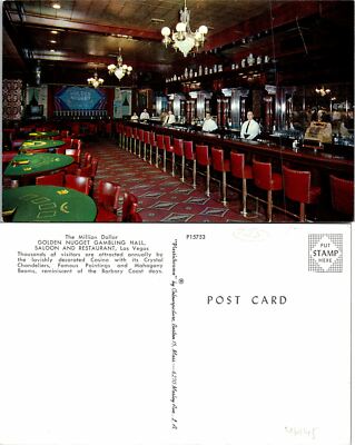 Las Vegas NV Million Dollar Golden Nugget Gambling Hall Postcard Unused (46145)