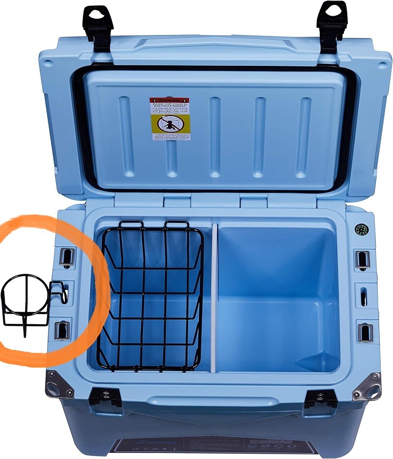 Seavilis-MILEE- Drink Holder for 20QT to 75QT Roto Molded ice Cooler, Cup Holder