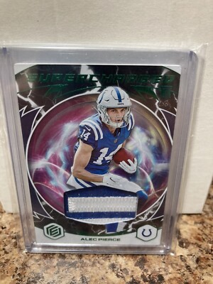 2022 Panini Elements Supercharged Xenon 2/10 Alec Pierce Relic Patch Colts