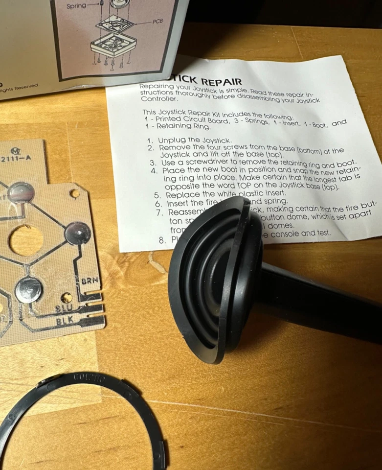 ATARI CX41 Joystick Repair Kit for 2600 CIB OEM Genuine Part Vintage RARE! - Image 3 of 4