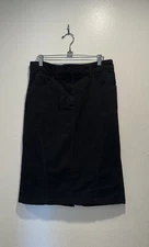 Alexander McQueen Black Skirt Goth Dark Romantic Pockets Size 46