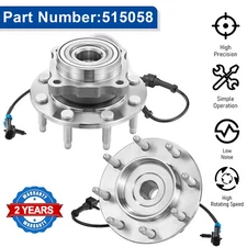 Pair Front Wheel Bearing Hub for Chevrolet Silverado GMC Sierra 2500 HD 4WD 8Lug