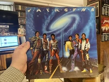 JACKSONS-VICTORY VINYL LP/QE 38946/MERCH CATALOG/OOP/GATEFOLD/VERY GOOD+!!!!!!!!
