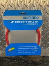 ROAD SHIFT CABLE SET RED OPTISLICK SHIMANO