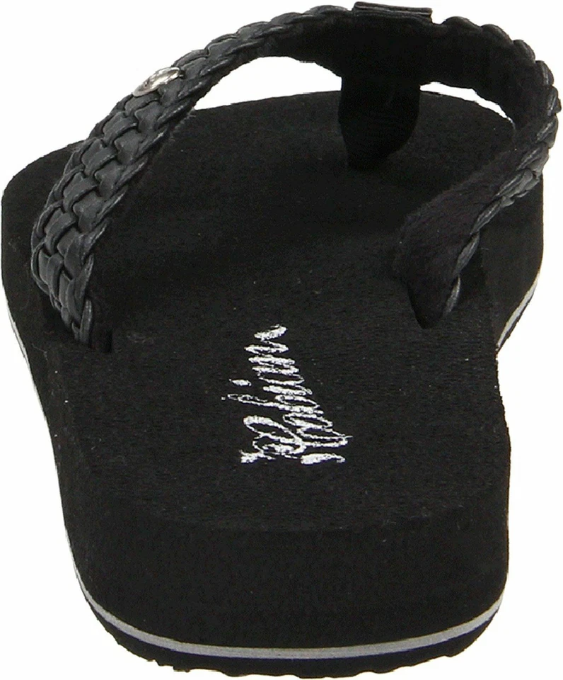 SANDÁLIA FEMININA COBIAN FLIP FLOP TRANÇADA SALTO PRETO BRB10-001 NOVA COM ETIQUETAS - Imagem 3 de 4